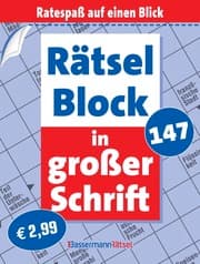 Cover von Rätselblock in großer Schrift 147