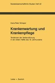 Cover von Krankenwartung und Krankenpflege
