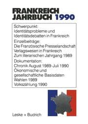 Cover von Frankreich-Jahrbuch 1990