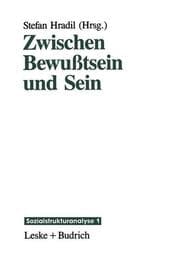 Cover von Zwischen Bewußtsein und Sein