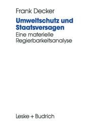 Cover von Umweltschutz und Staatsversagen