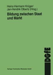 Cover von Bildung zwischen Staat und Markt