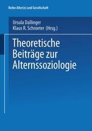 Cover von Theoretische Beiträge zur Alternssoziologie