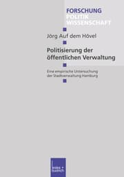 Cover von Politisierung der öffentlichen Verwaltung