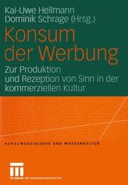 Cover von Konsum der Werbung