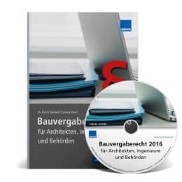 Cover von Bauvergaberecht 2016 für Architekten, Ingenieure und Behörden