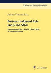 Cover von Business Judgment Rule und § 266 StGB