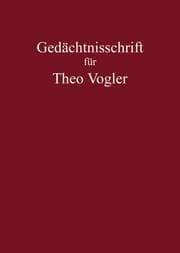 Cover von Gedächtnisschrift für Theo Vogler