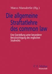 Cover von Die allgemeine Straftatlehre des common law
