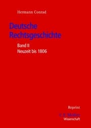 Cover von Deutsche Rechtsgeschichte II