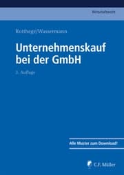 Cover von Unternehmenskauf bei der GmbH