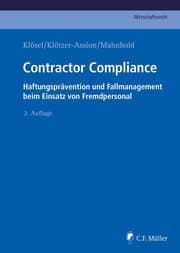 Cover von Contractor Compliance