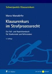 Cover von Klausurenkurs im Strafprozessrecht