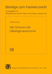 Cover von Die Grenzen der Gläubigerautonomie im Insolvenzplanverfahren