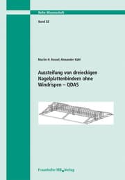 Cover von Aussteifung von Nagelplattenkonstruktionen.