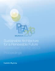 Cover von PLEA 2013 Munich: Sustainable Architecture for a Renewable Future.