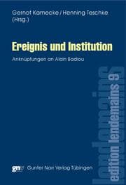 Cover von Ereignis und Institution