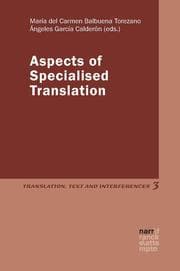 Cover von Aspects of Specialised Translation