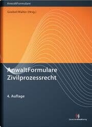 Cover von AnwaltFormulare Zivilprozessrecht
