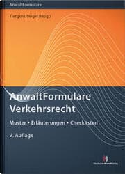 Cover von AnwaltFormulare Verkehrsrecht