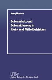 Cover von Datenschutz und Datensicherung in Klein- und Mittelbetrieben