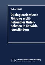 Cover von Ökologieorientierte Führung multinationaler Unternehmen