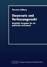 Cover von Steuersatz und Verfassungsrecht