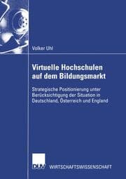 Cover von Virtuelle Hochschulen auf dem Bildungsmarkt