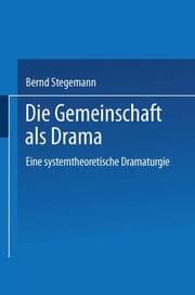 Cover von Die Gemeinschaft als Drama