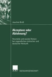 Cover von Akzeptanz oder Ablehnung?