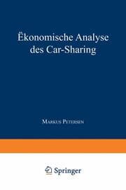 Cover von Ökonomische Analyse des Car-Sharing