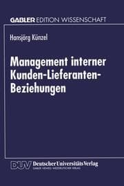 Cover von Management interner Kunden-Lieferanten-Beziehungen