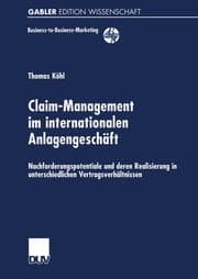 Cover von Claim-Management im internationalen Anlagengeschäft