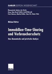 Cover von Immobilien-Time-Sharing und Verbraucherschutz
