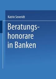 Cover von Beratungshonorare in Banken