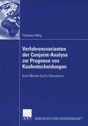 Cover von Verfahrensvarianten der Conjoint-Analyse zur Prognose von Kaufentscheidungen