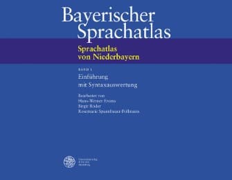 Cover von Sprachatlas von Niederbayern (SNiB) / Einführung mit Syntaxauswertung