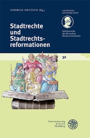 Cover von Stadtrechte und Stadtrechtsreformationen