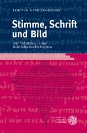 Cover von Stimme, Schrift und Bild