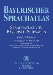 Cover von Sprachatlas von Bayerisch-Schwaben (SBS) / Register