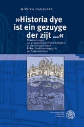 Cover von 'Historia dye is eyn gezuyge der zijt'