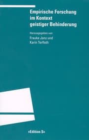 Cover von Empirische Forschung im Kontext geistiger Behinderung