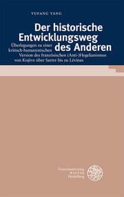 Cover von Der historische Entwicklungsweg des Anderen