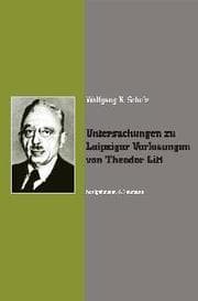 Cover von Untersuchungen zu Leipziger Vorlesungen von Theodor Litt