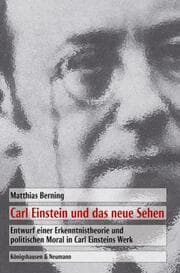 Cover von Carl Einstein und das neue Sehen