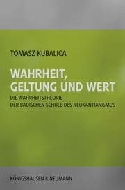 Cover von Wahrheit, Geltung und Wert