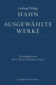 Cover von Ludwig Philipp Hahn. Ausgewählte Werke