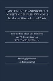Cover von Umwelt- und Planungsrecht in Zeiten des Klimawandels. Berichte aus Wissenschaft und Praxis