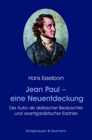 Cover von Jean Paul - eine Neuentdeckung