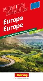 Cover von Hallwag Strassenkarte Europa 1:3,6 Mio.